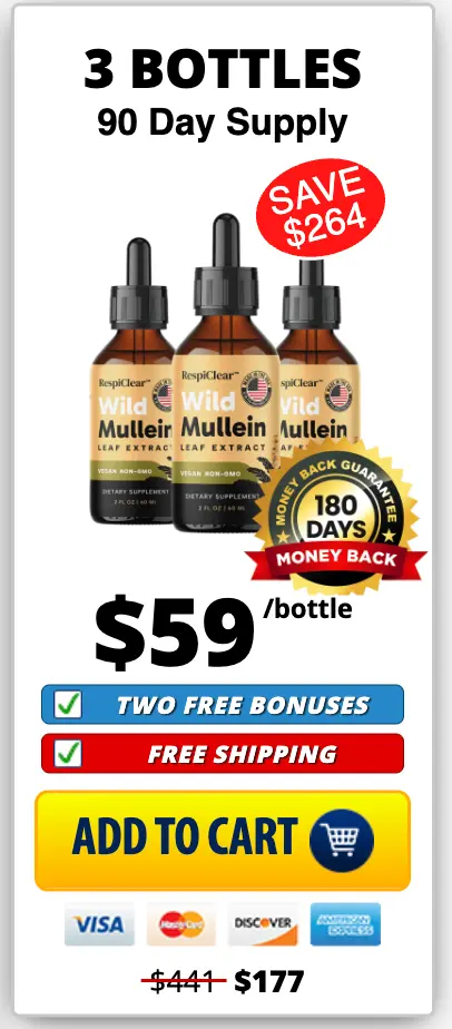 RespiClear 3 bottles pricing